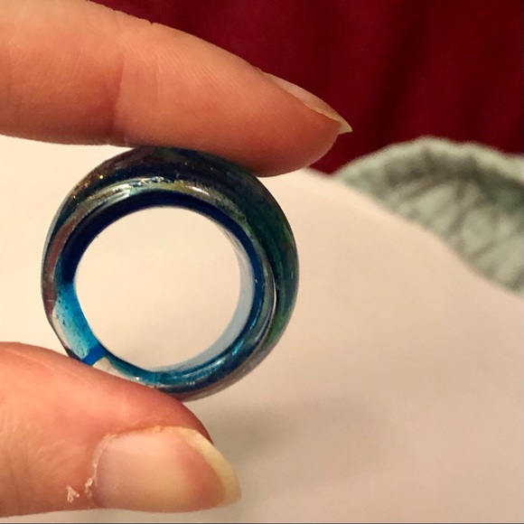 Glass Bangle and Ring Set - Picture 7 of 8